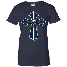 Load image into Gallery viewer, Cross Shirt For Jesus And Buffalo Sabres Fans T-Shirt For Women