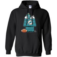 Load image into Gallery viewer, Miami Dolphins Snoopy And Woodstock Waiting For Football Season Hoodie Shirt