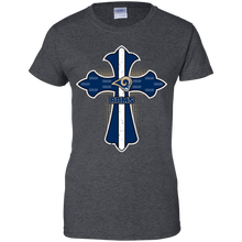 Load image into Gallery viewer, Cross Shirt For Jesus And Los Angeles Rams Fans T-Shirt For Women