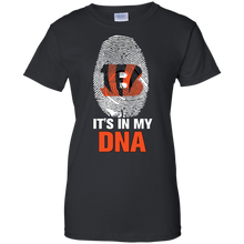 Load image into Gallery viewer, Bengals Football It Is In My Dna T-Shirt For Women