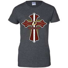 Load image into Gallery viewer, Cross Shirt For Jesus And Washington Redskins Fans T-Shirt For Women