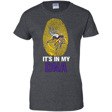 Load image into Gallery viewer, Vikings Football It Is In My Dna T-Shirt For Women