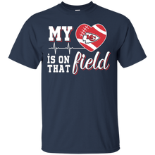 Load image into Gallery viewer, Kansas City Chiefs Football My Heart is on that Field T - Shirt For Men