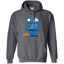 Load image into Gallery viewer, Detroit Lions Snoopy And Woodstock Waiting For Football Season Hoodie Shirt
