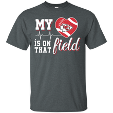 Load image into Gallery viewer, Kansas City Chiefs Football My Heart is on that Field T - Shirt For Men