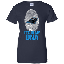 Load image into Gallery viewer, Panthers Football It Is In My Dna T-Shirt For Women