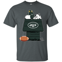 Load image into Gallery viewer, New York Jets Snoopy And Woodstock Waiting For Football Season T - Shirt For Men