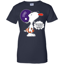 Load image into Gallery viewer, This Is For All U Tcu Horned Frogs Haters Snoopy T-Shirt For Women