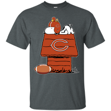 Load image into Gallery viewer, Chicago Bears Snoopy And Woodstock Waiting For Football Season T - Shirt For Men