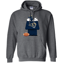 Load image into Gallery viewer, Los Angeles Rams Snoopy And Woodstock Waiting For Football Season Hoodie Shirt
