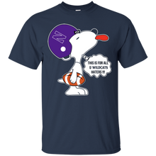 Load image into Gallery viewer, This Is For All U Northwestern Wildcats Haters Snoopy T - Shirt For Men