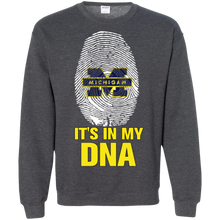 Load image into Gallery viewer, Michigan Wolverines Football It Is In My Dna Sweatshirt