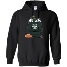 Load image into Gallery viewer, New York Jets Snoopy And Woodstock Waiting For Football Season Hoodie Shirt
