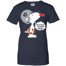 Load image into Gallery viewer, This Is For All U Oakland Raiders Haters Snoopy T-Shirt For Women