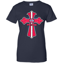 Load image into Gallery viewer, Cross Shirt For Jesus And Detroit Pistons Fans T-Shirt For Women