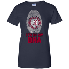 Load image into Gallery viewer, Alabama Crimson Tide Football It Is In My Dna T-Shirt For Women