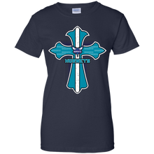 Load image into Gallery viewer, Cross Shirt For Jesus And Charlotte Hornets Fans T-Shirt For Women