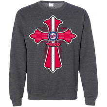 Load image into Gallery viewer, Cross Shirt For Jesus And Minnesota Twins Fans Sweatshirt