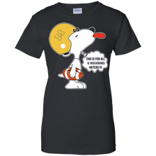Load image into Gallery viewer, This Is For All U Michigan Wolverines Haters Snoopy T-Shirt For Women