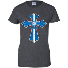 Load image into Gallery viewer, Cross Shirt For Jesus And Philadelphia 76ers Fans T-Shirt For Women