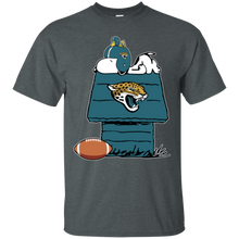 Load image into Gallery viewer, Jacksonville Jaguars Snoopy And Woodstock Waiting For Football Season T - Shirt For Men