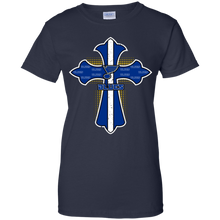 Load image into Gallery viewer, Cross Shirt For Jesus And St. Louis Blues Fans T-Shirt For Women