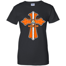 Load image into Gallery viewer, Cross Shirt For Jesus And Miami Marlins Fans T-Shirt For Women