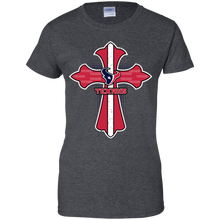 Load image into Gallery viewer, Cross Shirt For Jesus And Houston Texans Fans T-Shirt For Women