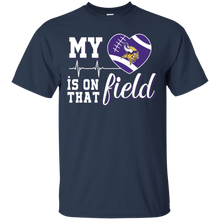 Load image into Gallery viewer, Minnesota Vikings Football My Heart is on that Field T - Shirt For Men