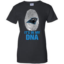 Load image into Gallery viewer, Panthers Football It Is In My Dna T-Shirt For Women