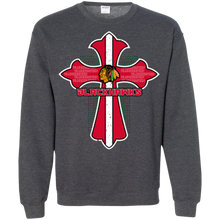 Load image into Gallery viewer, Cross Shirt For Jesus And Chicago Blackhawks Fans Sweatshirt