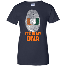 Load image into Gallery viewer, Miami Hurricanes Football It Is In My Dna T-Shirt For Women