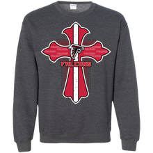 Load image into Gallery viewer, Cross Shirt For Jesus And Atlanta Falcons Fans Sweatshirt