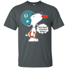 Load image into Gallery viewer, This Is For All U Miami Dolphins Haters Snoopy T - Shirt For Men