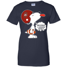 Load image into Gallery viewer, This Is For All U San Francisco 49ers Haters Snoopy T-Shirt For Women