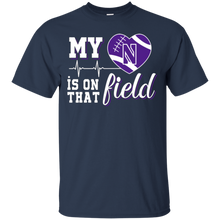 Load image into Gallery viewer, Northwestern Wildcats Football My Heart is on that Field T - Shirt For Men