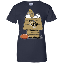 Load image into Gallery viewer, Ucf Knights Snoopy And Woodstock Waiting For Football Season T-Shirt For Women