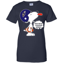 Load image into Gallery viewer, This Is For All U Baltimore Ravens Haters Snoopy T-Shirt For Women