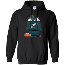 Load image into Gallery viewer, Philadelphia Eagles Snoopy And Woodstock Waiting For Football Season Hoodie Shirt