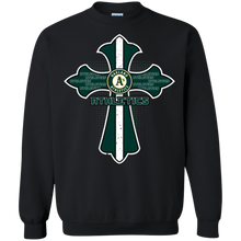 Load image into Gallery viewer, Cross Shirt For Jesus And Oakland Athletics Fans Sweatshirt