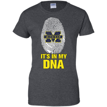 Load image into Gallery viewer, Michigan Wolverines Football It Is In My Dna T-Shirt For Women