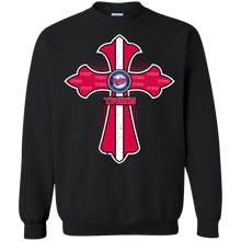 Load image into Gallery viewer, Cross Shirt For Jesus And Minnesota Twins Fans Sweatshirt