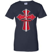Load image into Gallery viewer, Cross Shirt For Jesus And Detroit Red Wings Fans T-Shirt For Women