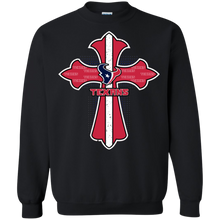 Load image into Gallery viewer, Cross Shirt For Jesus And Houston Texans Fans Sweatshirt