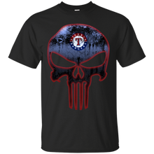 Load image into Gallery viewer, Texas Rangers Baseball The Punisher Skull T - Shirt For Men