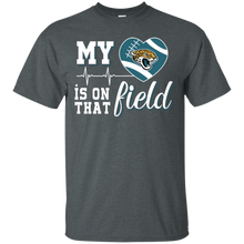 Load image into Gallery viewer, Jacksonville Jaguars Football My Heart is on that Field T - Shirt For Men