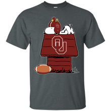 Load image into Gallery viewer, Oklahoma Sooners Snoopy And Woodstock Waiting For Football Season T - Shirt For Men