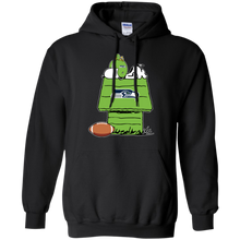 Load image into Gallery viewer, Seattle Seahawks Snoopy And Woodstock Waiting For Football Season Hoodie Shirt