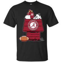Load image into Gallery viewer, Alabama Crimson Snoopy And Woodstock Waiting For Football Season T - Shirt For Men