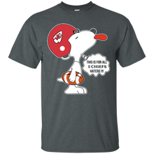 Load image into Gallery viewer, This Is For All U Kansas City Chiefs Haters Snoopy T - Shirt For Men
